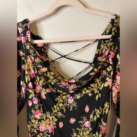 NWT Free People Sample Piece Lone Star Bias Floral Dress - Picture 14 of 15